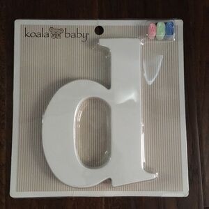 NWT! Beautiful Low Case Letter “d” in White